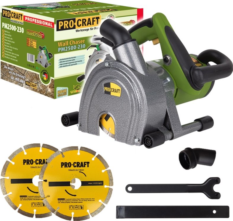 Drážkovací fréza do zdiva Procraft PM2500-230