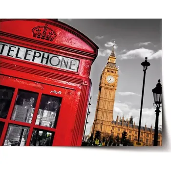 Plakát Sablio Plakát Londýn 3 - 90x60 cm