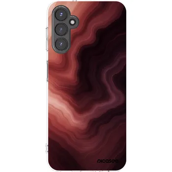 Pouzdro na mobilní telefon Picasee silikonový průhledný obal pro Samsung Galaxy A14 4G A145R - Rouge