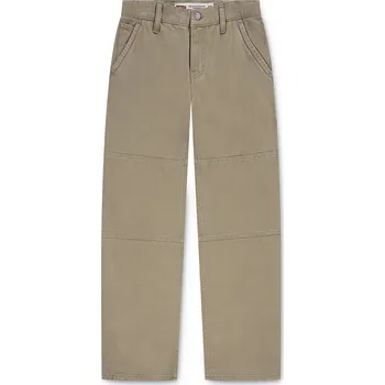 Dětská móda Dětské bavlněné kalhoty Levi's 555 RELAXED CARPENTER PANTS 9EN807 zelená 19X, vel. 176