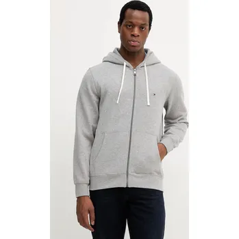 Pánská mikina Mikina Tommy Hilfiger pánská, béžová barva, s kapucí, hladká, MW0MW37234 90X, vel. M