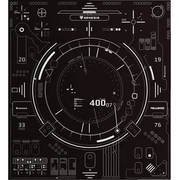 GENESIS Tellur 400 Square HUD Černá