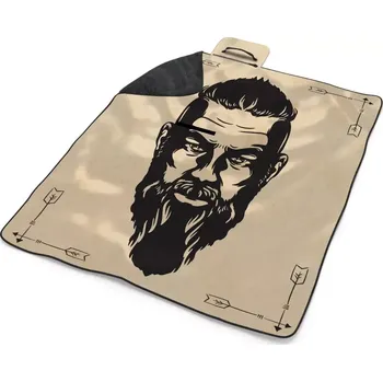 deka Sablio Plážová deka Vikingové Pergamen: 200x140 cm