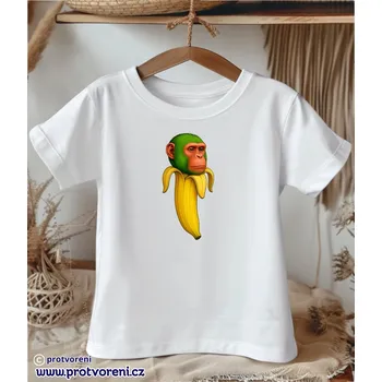 Chlapecké tričko Trička s potiskem Tričko s potiskem, dětské, CHIMPANZINI BANANINI, 1 ks zvolte VELIKOST trička ZDE:: 3/4 let Beagle