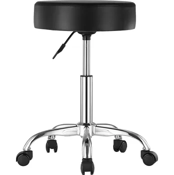 Vevor Židle na kolečkách, nosnost 450 LBS, nastavitelná výška, černá