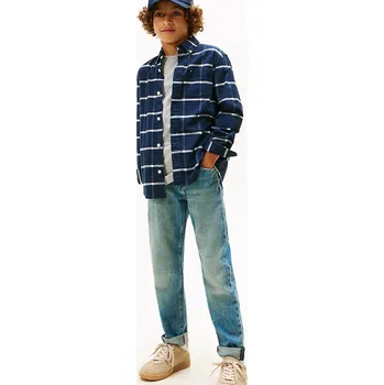 Pánské džíny Dětské rifle Tommy Hilfiger MODERN STRAIGHT KB0KB09917.9BYA modrá 95X, vel. 164