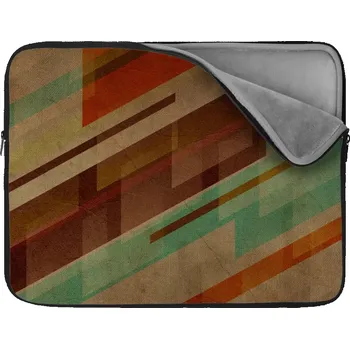 pouzdro na notebook Sablio Obal na notebook Hnědá abstrakce - 17"