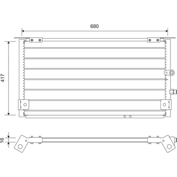 Výparník klimatizace Kondenzátor, klimatizace VALEO 812731