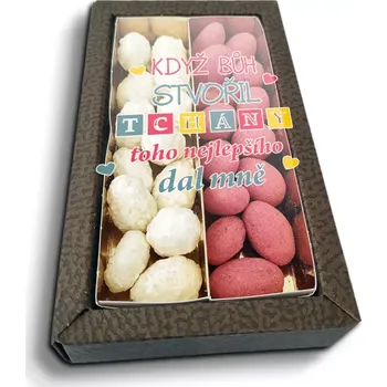 Čokoláda Sablio Mandle v čokoládě Když Bůh stvořil tchány - 2x 80g