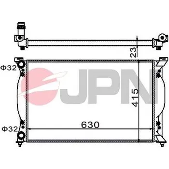 Chladič motoru JPN 60C9004-JPN Chladič, chlazení motoru (60C9004-JPN)