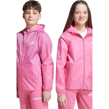 Dívčí bunda Dětská bunda adidas růžová barva, JL9047 30X, vel. 128