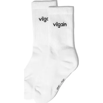 Pánské ponožky Vilgain Organic Logotype Crew Socks – 43 - 46 3 páry Natural White