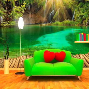 Tapeta Sablio Tapeta Jezírko s vodopádem - 125x75 cm