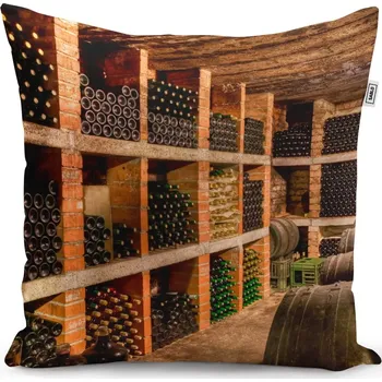 Polštář Sablio Polštář Vinný sklípek - 50x50 cm