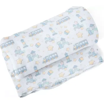 deka Sablio Deka Stavebnice a vláčky - 150x120 cm