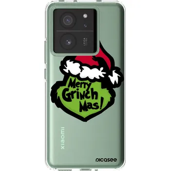 Pouzdro na mobilní telefon Picasee silikonový průhledný obal pro Xiaomi 13T Pro - Grinch 2
