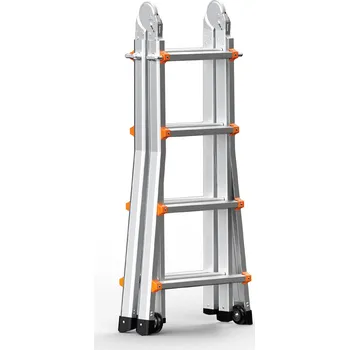 Vevor Teleskopický hliníkový žebřík 15.5 ft, a-rám, skládací, nosnost 330lb