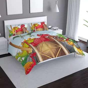 Povlečení Sablio Povlečení Dinosauři 4 - 140x200 / 90x70