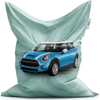 Sedací pytel Sablio Sedací vak Mini sedan Zelené pozadí - 150x100 cm