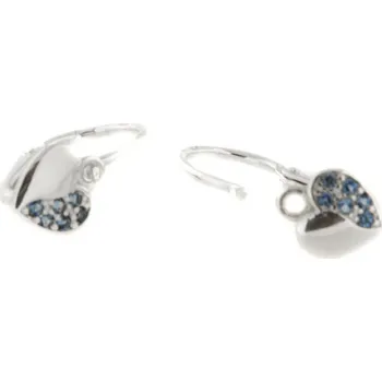 Náušnice Dětské zlaté náušnice z bílého zlata C2160WAQ (585/1000) 1 g