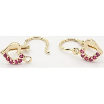 Náušnice Zlaté náušnice se zirkony C2757R (585/1000) 0.9 g