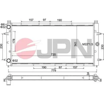 Chladič motoru JPN 60C9054-JPN Chladič, chlazení motoru (60C9054-JPN)