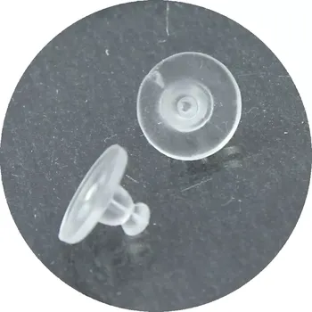 Materiál na výrobu šperku Silikonová zarážka na náušnice – 10 ks