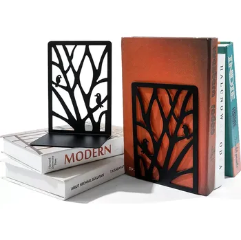 Zarážka na knihu Zarážky na knihy černé, varianta ptaci a větve 1 pár (KNZ5)