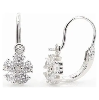 Náušnice Stříbrné náušnice s klasickým zapínáním