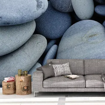 Tapeta Sablio Tapeta Černé kameny - 125x75 cm