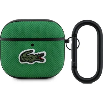 Pouzdro na mobilní telefon Lacoste Petit Pique Croc Logo Patch pouzdro AirPods 4 zelené