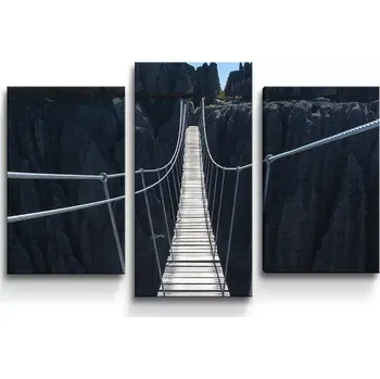 Obraz Sablio Obraz - 3-dílný Visutý most - 75x50 cm