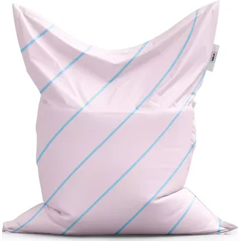 Sedací pytel Sablio Sedací vak Classic Modré pruhy na růžové - 150x100 cm