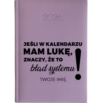 Kalendář Knižní kalendář 2026 A5 FunnyCase fialový