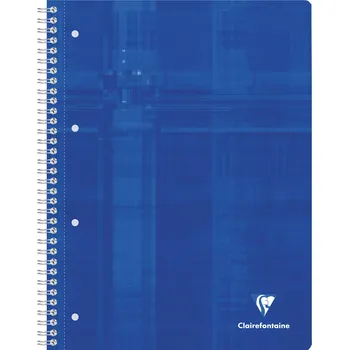 Zápisník Zápisník s kroužkovou vazbou,CLAIREFONTAINE, A4+, 80 listů, linky 8mm bez okrajů