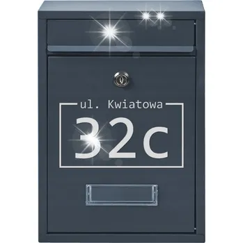 Poštovní schránka POŠTOVNÍ SCHRÁNKA NA DOPISY ANTRACITOVÁ + VZOR NÁPIS
