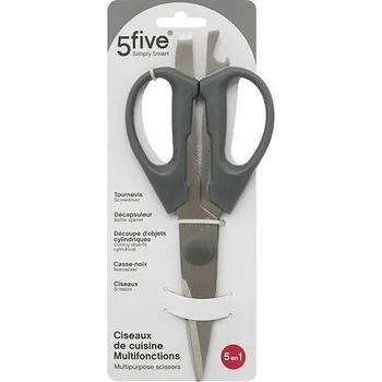 Kuchyňské nůžky Kuchyňské nůžky do kuchyně Nůžky Ocel 5 v 1 Otvírák