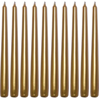 Svíčka Tradiční parafínová svíčka Bez vůně Aura 10 ks