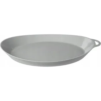 Stolování Talíř Lifeventure Ellipse Camping, světle šedý