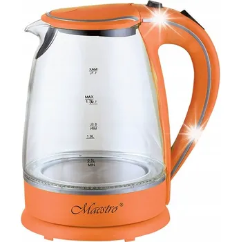 Rychlovarná konvice FEEL-MAESTRO Skleněná rychlovarná konvice 1,7l 2000W MR-064-ORANGE