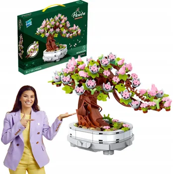 ostatní stavebnice VĚČNÉ KVĚTINOVÉ STAVEBNICE KVĚTINOVÁ STROMEK BONSAI 426 DÍLŮ DÁREK