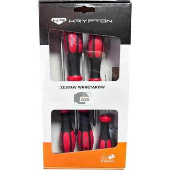 Šroubovák Krypton Sada plochých a křížových šroubováků, 5 kusů