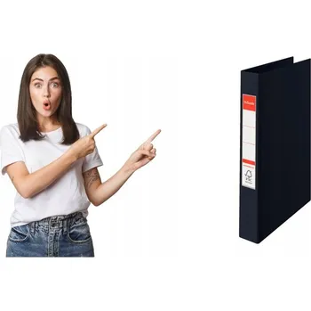 Šanon A4 Esselte Vivida, 4 kroužky, 35 mm, černý