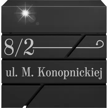 Poštovní schránka POŠTOVNÍ SCHRÁNKA A SCHRÁNKA NA NOVINY ČERNÁ + ADRESA VZOR