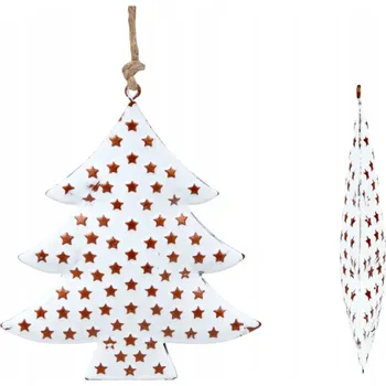 Vánoční dekorace / MFP KOVOVÁ OZDOBA NA STROMEČEK VÁNOČNÍ STROMEK 12 CM