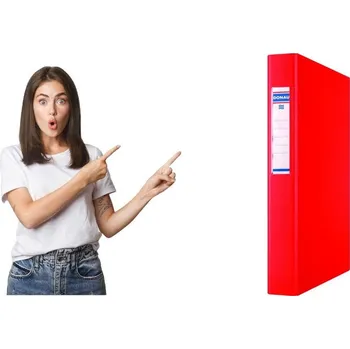 Kroužkový pořadač Donau A4/40 mm 2 kroužky červený Donau