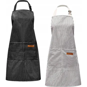 Kuchyňská zástěra 2 KS KUCHYŇSKÁ ZÁSTĚRA GASTRONOMICKÁ S KAPSY