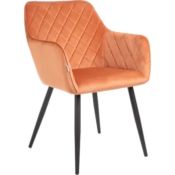 Jídelní židle Jídelní židle SHELTON sametová oranžová 860534