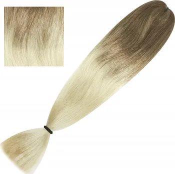 Příčesek Syntetické vlasy na copánky dredy KANEKALON Super Soft hnědá blond ombre 80g