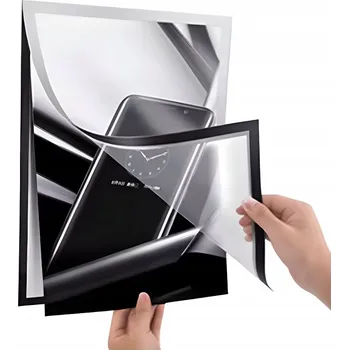 Obraz RAMKA PLAKATOWA MAGNETYCZNA A4 SREBRNA - OBOUSTRANNÝ